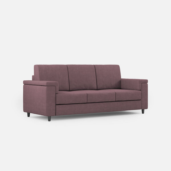 Divano 3 Posti 208x85x85 cm Marrak in Tessuto Prugna sconto