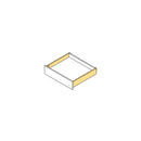 Cassetto Esterno Concept 30 Kg H105 mm P 350 Verniciato Bianco Acciaio Emuca
