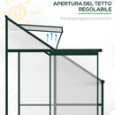 Serra da Parete 192x127x220 cm Porta Scorrevole in Policarbonato Trasparente