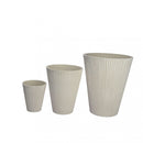 Vaso Medio Iris Ø29x36 cm in Fibra sintetica Bianco