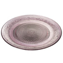 Set 3 Piatti Piani Ø29x2,5 cm  in Vetro VdE Tivoli 1996 Imperial Rosa