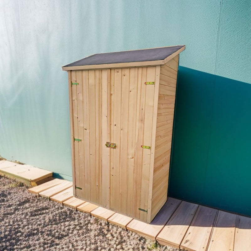 Casetta Box da Giardino 1,2x0,6 m con Pavimento in Legno Picea Massello 16mm Eden