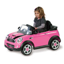 Macchina Elettrica per Bambini 6V con Licenza Mini Cooper Rosa