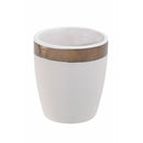 Set 6 Tazzine per Liquori Liquorini Naima White and Black in Gres VdE Tivoli 1996 Bianco e Nero