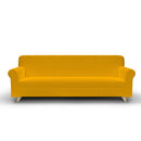 Copridivano 1, 2 E 3 Posti Elasticizzato in Tessuto Giallo