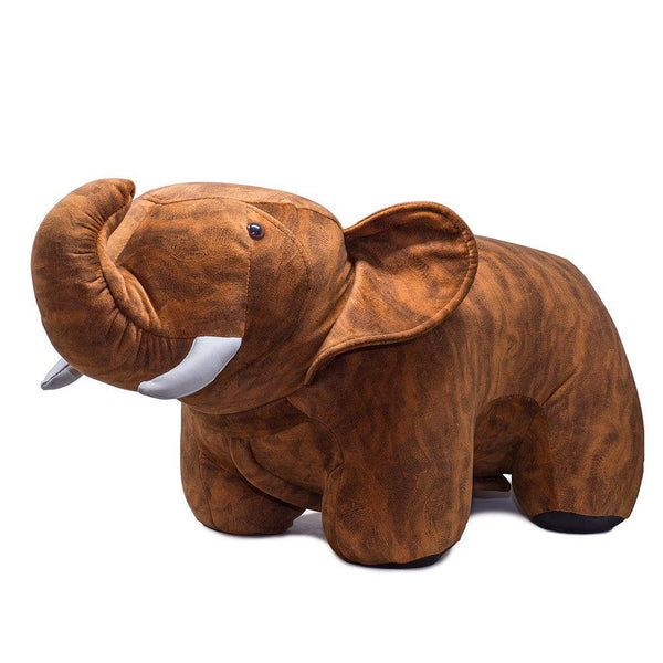 Hocker Pouf Fußstütze für Kinder 77x36x34 cm Elephant Big Brown Divina Home acquista