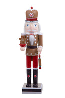 Schiaccianoci di Natale Candy H38 cm in Legno