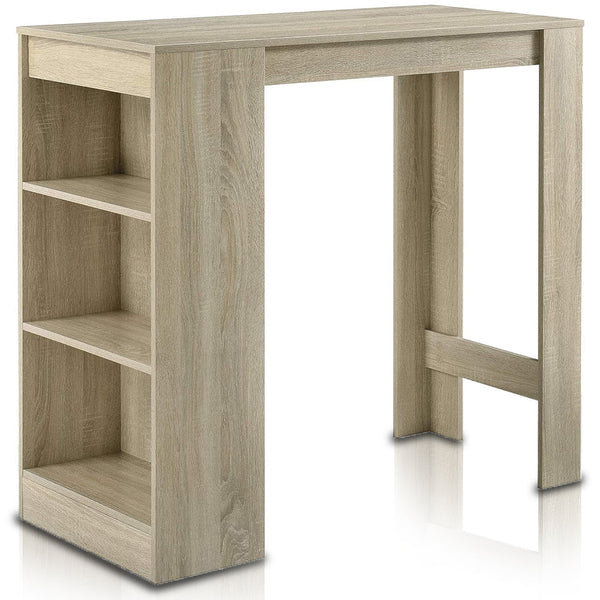 prezzo Tavolo Consolle Alto da Bar con 3 Ripiani Quercia Penisola Cucina