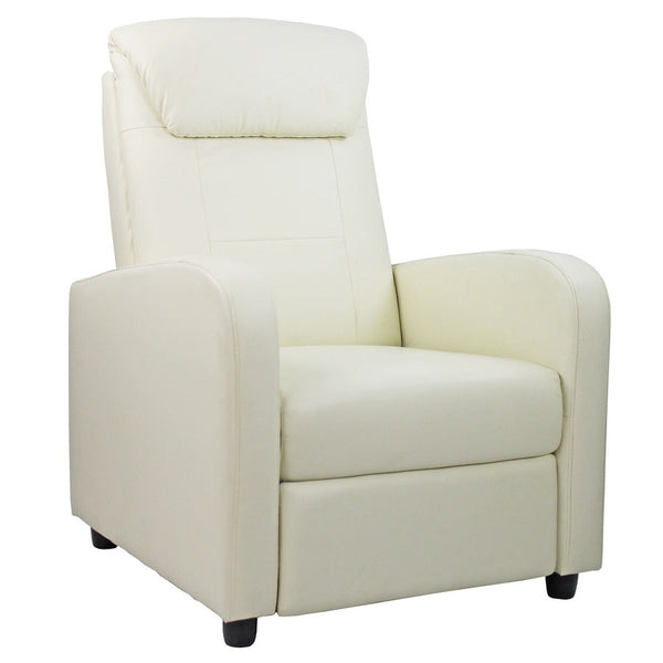 prezzo Poltrona Relax Reclinabile Manuale in Similpelle Marta Crema