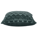 Set 2 Cuscini Decorativi 43x43x6 cm in Poliestere VdE Tivoli 1996 Triangoli Verde