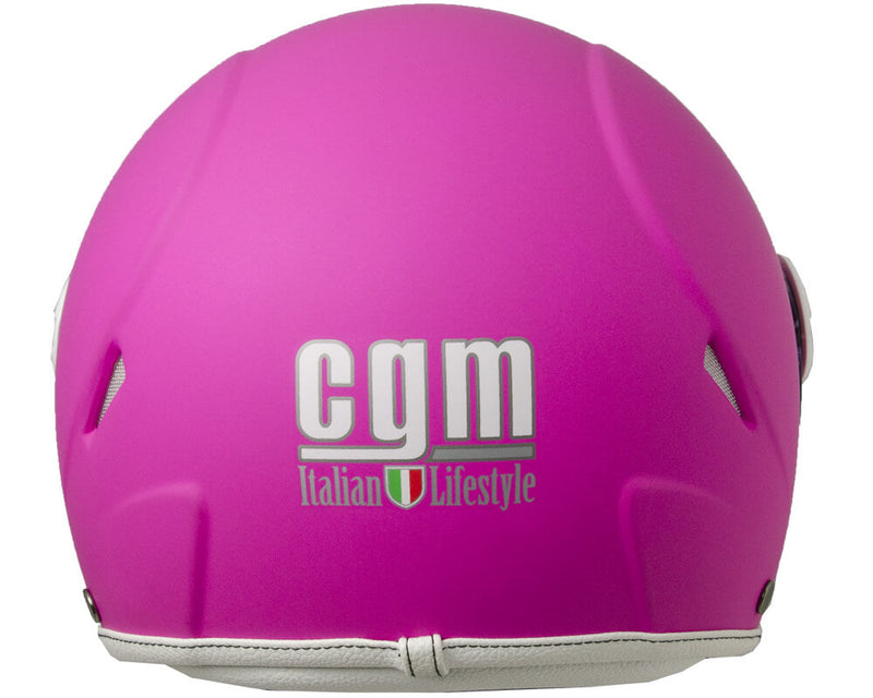 Casco Demi-Jet per Bambini Visiera Lunga CGM Varadero Smile 206S Fucsia Opaco