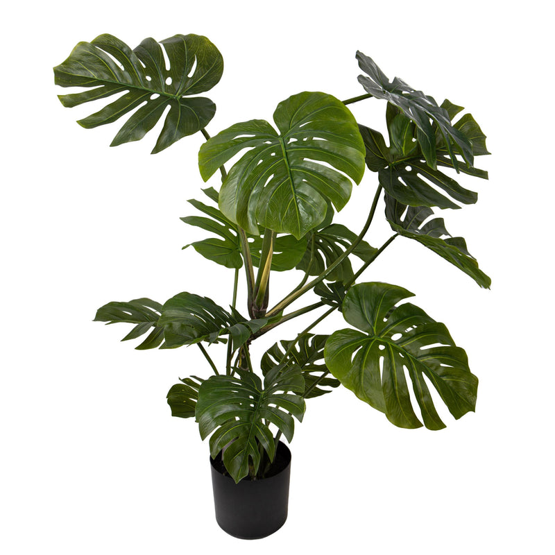 Monstera Artificiale con Vaso Altezza 113 cm Verde