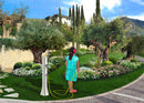 Mini Doccia Solare da Giardino Lavapiedi Miscelatore e Doccetta Mobile Arkema Happy Go Verde chiaro