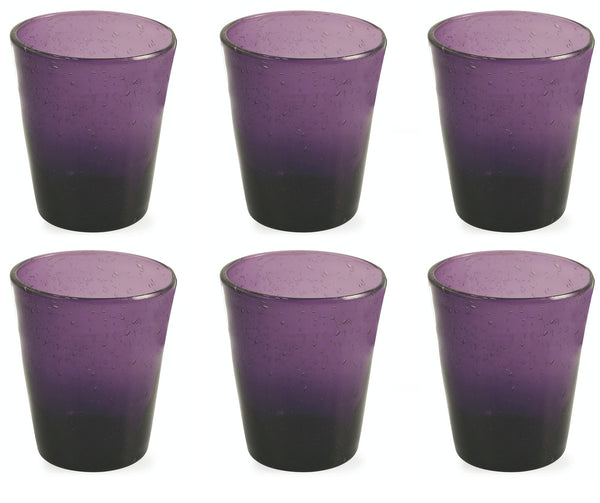 Set 6 Gläser Ø9x10 cm aus mundgeblasenem Glas Villa d'Este Home Tivoli Cancun Purple acquista