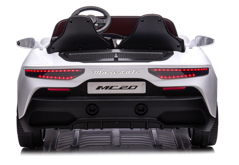 Macchina Elettrica per Bambini 12V con Licenza Maserati MC20 Bianca