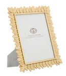 Cornice Glam Leaves 28x1,8x30,2 cm in Resina Oro