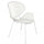 Stapelbarer Sessel Midway 64x54x85 h cm aus weißem Stahl