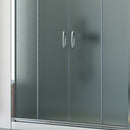 Porta Parete Doccia 2 Ante Scorrevoli In Cristallo Opaco 6 mm H200 Fosterberg Randers Varie Misure