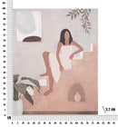 Dipinto su Tela Lady 80x3,7x100 cm in Legno e Tessuto