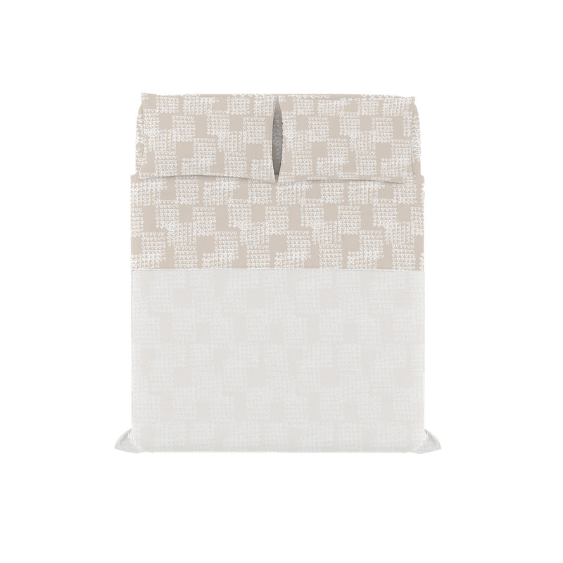 Set Lenzuola con Stampa Sopra Sotto e Federe Linea River Kura Varie Misure