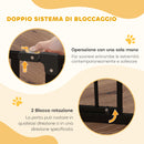 Cancelletto per Cani Estensibile e Regolabile 75-85x76 cm in Acciaio e ABS Nero   