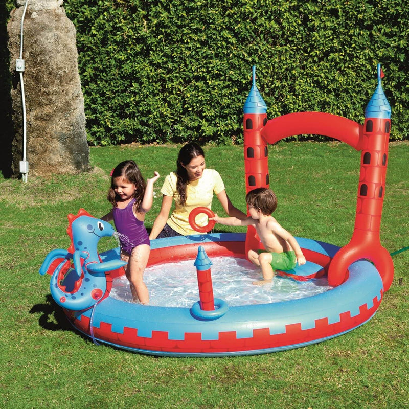 Piscina Castello Gonfiabile per Bambini 221x193x150 cm in Vinile Bestway 53037
