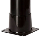 Doccia Solare da Giardino 19 L Base In Pvc e Tubo Superiore In Acciaio Inox Sined Gru Nero 