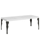 Tavolo Allungabile 200-304x90x77 cm Paxon Premium Bianco Frassino Telaio Antracite 