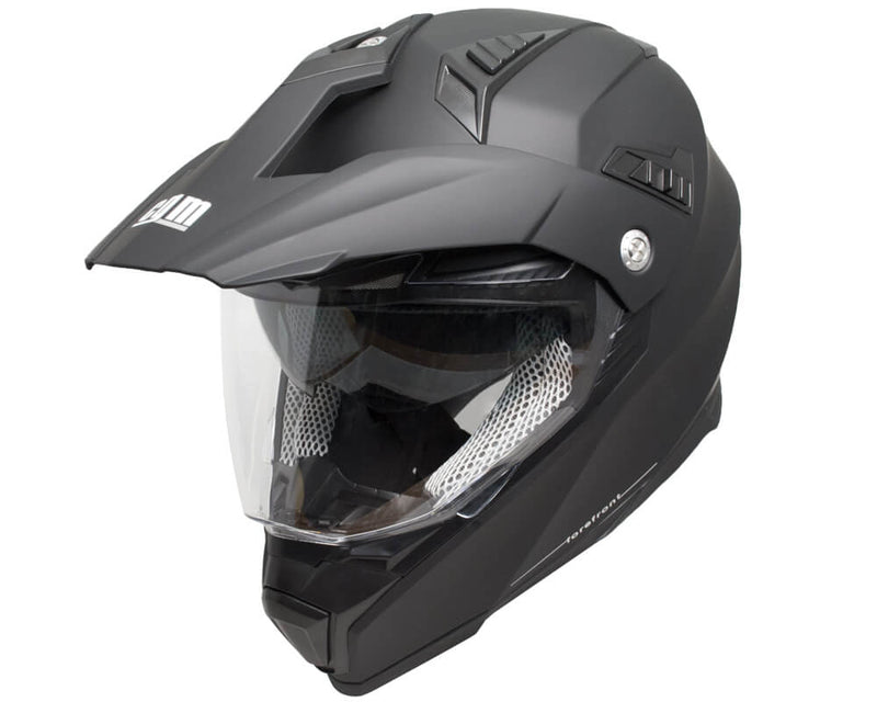Casco Integrale per Moto Cross con Frontino CGM Forefront 606A Nero Opaco Varie Misure