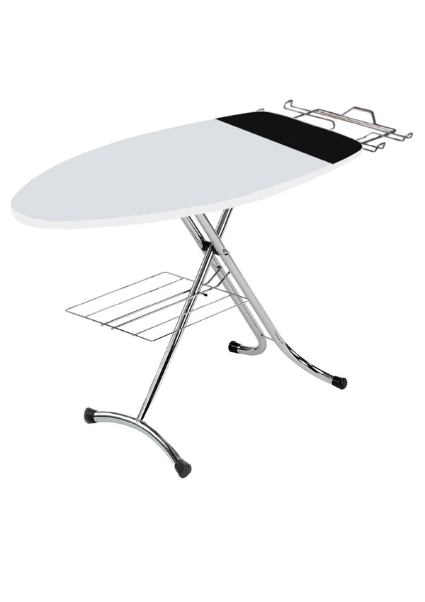 acquista Asse da Stiro Elegant Profi 125x46cm Salvaspazio Area Ignifuga con Copriasse Gambe Triple In Acciaio