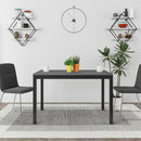 Tavolo Allungabile 120x80 cm in MDF e Acciaio Moster Antracite Grigio