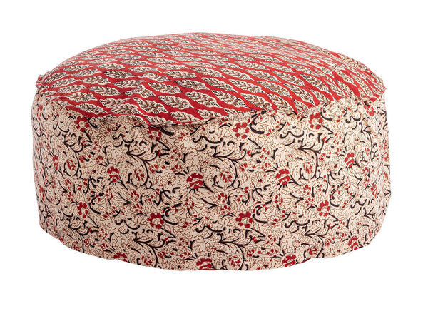 Pouf 65x65x25cm in Tessuto Lorient Rosso acquista