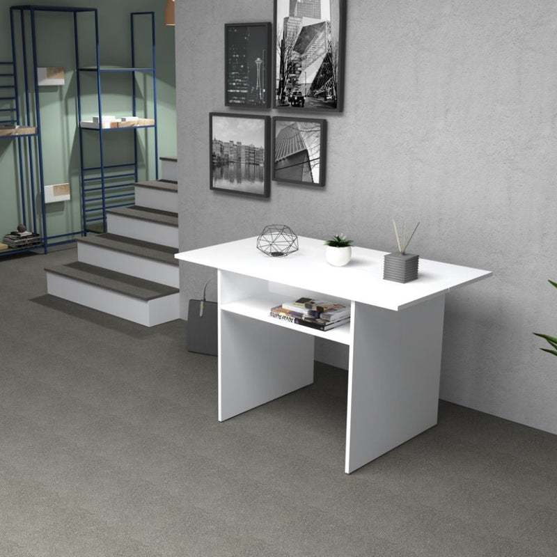 Consolle Allungabile 120x40/80x76 cm Ikebana bianco larice