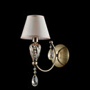 Lampada da parete Royal Classic in Metallo e Vetro Murano Bronzo