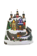Villaggio Natalizio in Plastica con Luci e Suoni 19x15x21,5 cm Soriani Negozio Giocattoli
