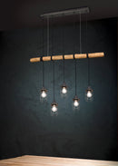 Lampada a Sospensione da Interno a LED in Metallo Nickel Opaco