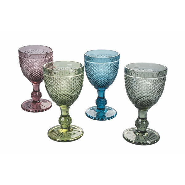 Set 4 Rhombus Glaskelche Villa d'Este Home Tivoli 4 verschiedene Farben online