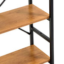 Libreria 3 ripiani 60x28xh83,5 cm in Metallo e Legno Achille Naturale