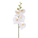 Set 3 Phalenopsis Artificiali con 5 Fiori Altezza 88 cm Bianco