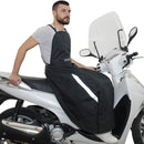 Coprigambe con Pettorina per Moto Scooter Impermeabile T.J. Marvin D02 Nero