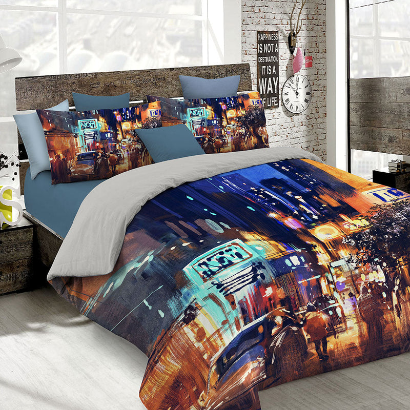 Copripiumino con stampa sul Sacco e Federe Matrimoniale