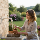 Rubinetto Colorato per Fontana da Giardino in Ottone Belfer RUB/022 Avorio