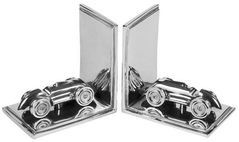 Reggilibri coppia con automobile cm 13x9xh13