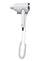 Asciugacapelli Professionale Vama PASSION HAIR Motore Brushless 1500W per Hotel con Base Murale Bianco