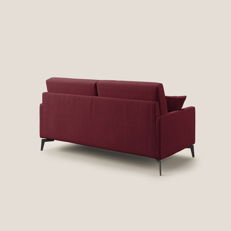 Divano 2 Posti 160x94x90 cm in Tessuto Rosso