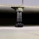 Piedino Regolabile con Base Pre-Assemblata per Mobile 118-135 mm Plastica Nero 40 Pezzi Emuca