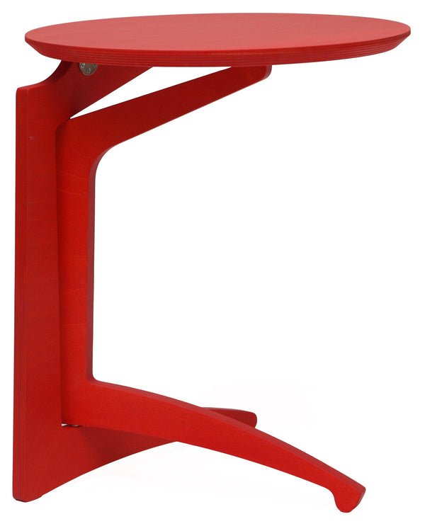 Klappbarer Couchtisch Ø43x51 cm aus rotem Holz prezzo