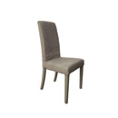 Set 2 Sedie 45x53x100 cm Edi Savoy 91 tessuto sfoderabile grigio chiaro