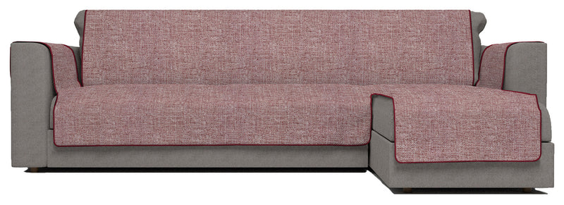 Copridivano in Poliestere con Penisola Destra Bordeaux Varie Misure