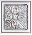 Camino Elettrico da Pavimento 93,3x111,7x27 cm Effetto Fiamma 1500W Diana & Zakinthos Bianco